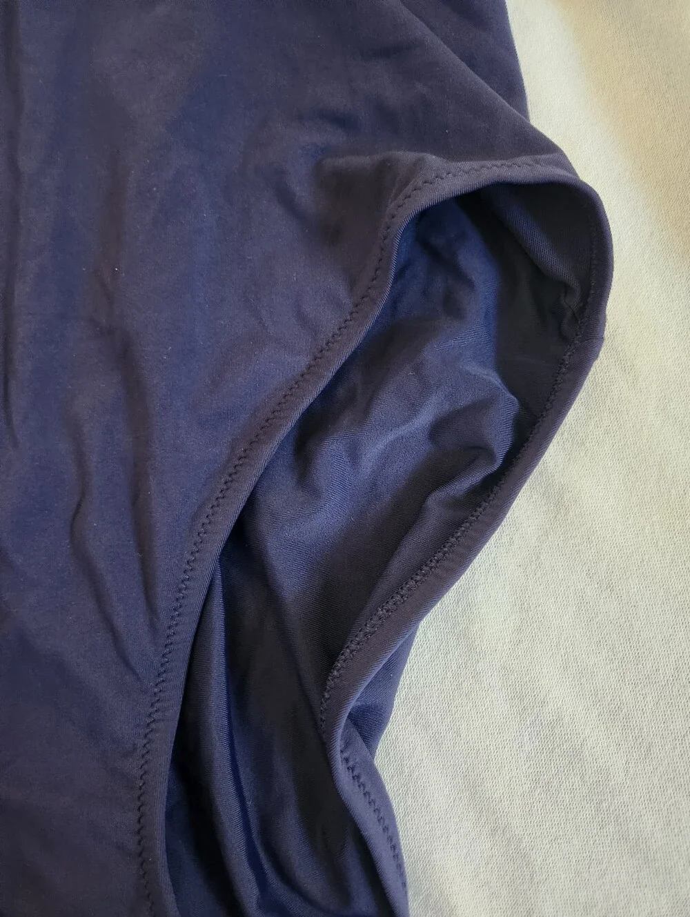CALIA Navy One Piece Swimsuit Medium NWT Plunge Neck Twist Back Swim